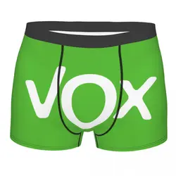 Personalizado espanha vox bandeira underwear men breathbale espanhol festa política boxer briefs shorts calcinha macia para homme