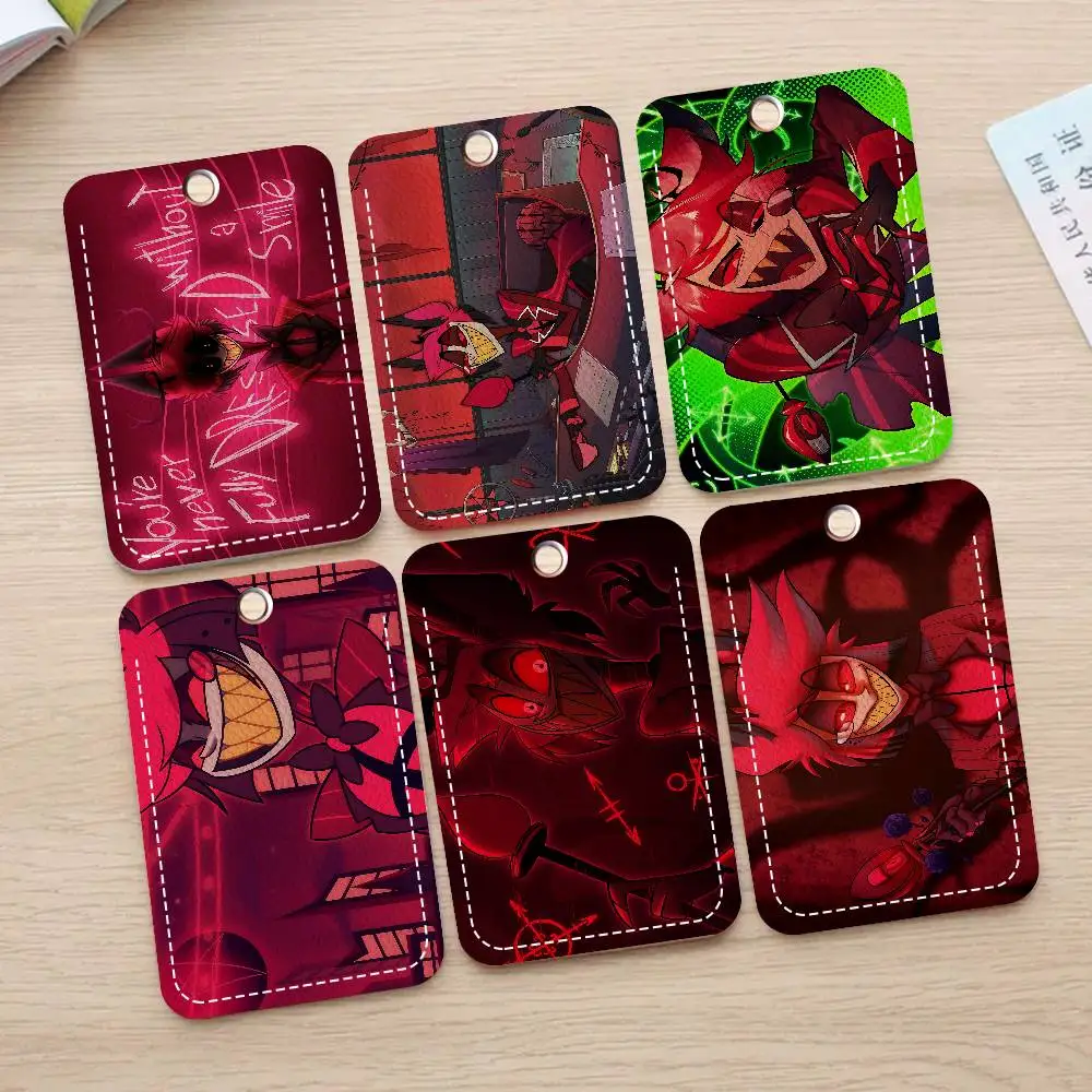 Popular A-Alastor H-Hazbin H-Hotel 1pc INS Creative Cartoon Student Campus Card Holder For Meal Card, Bus Card, Work Card, Etc