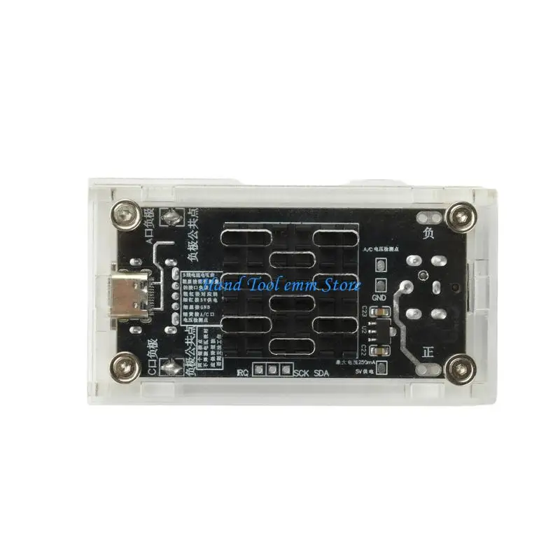 H37F USB Fast Charging Module Board with USB C and USB-A Output, Acrylic Cover, 140W Reference for Desktop DIY Charging Builds