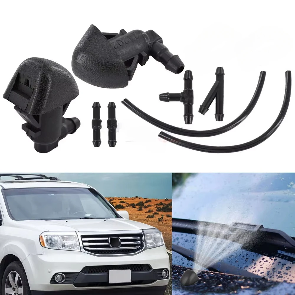 For Honda Pilot 2009-2015 Windshield Hood Nozzle Wiper Spray Kit 76810-SZA-A01ZA