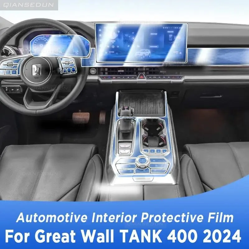 

For Great Wall TANK 400 2024 Gearbox Panel Navigation Automotive Interior Protective Film Anti-Scratch Sticker Accessories