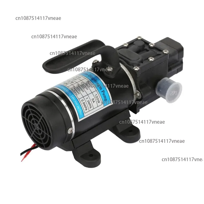 24V 120W Self-Priming 10L/M Membrane Pump Electric Water Pump Overcurrent Protection for Pressure Washers Pesticide Sprayers