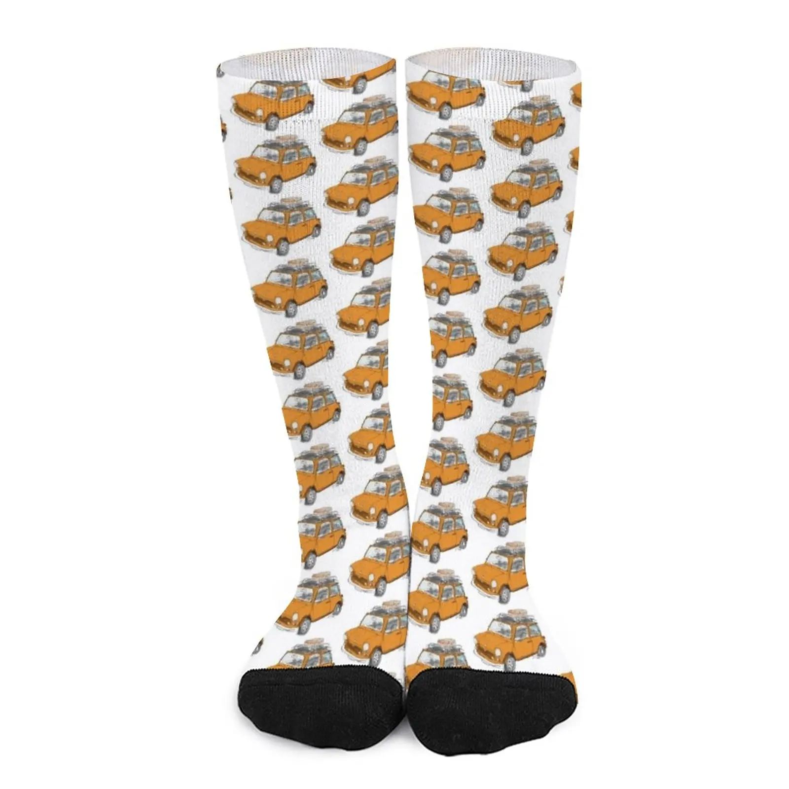 Mini CAR Orange Socks socks designer brand essential hockey Sports socks