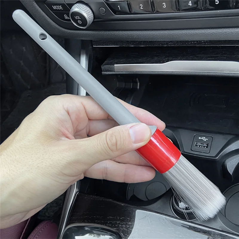 Супермягкие синтетические щетки для детализации, ручка для колес, шин, моторного отсека, кожаных сидений, дверных панелей