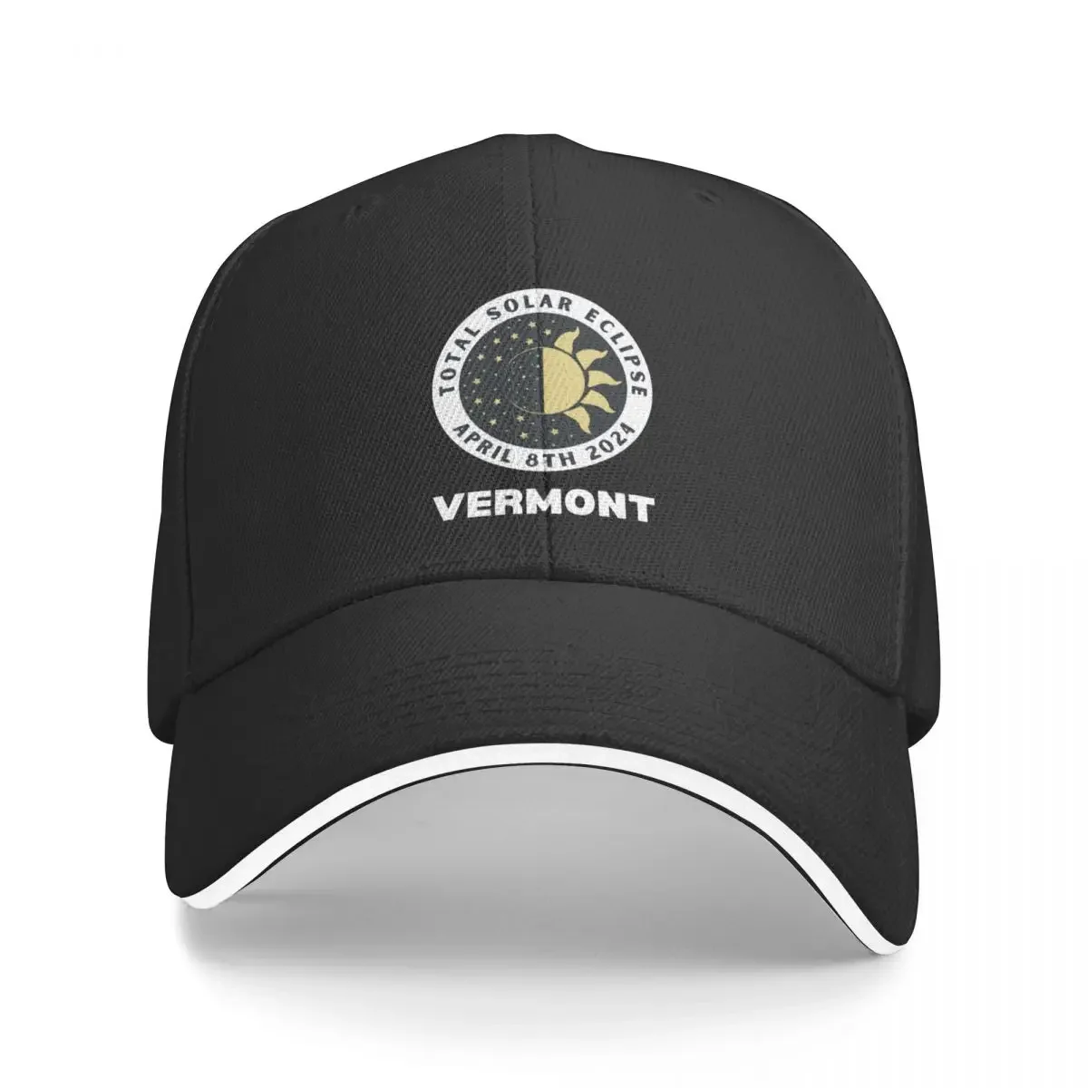 Total Solar Eclipse 2024 Vermont VT Baseball Cap party Hat derby hat Women's Hats For The Sun Men's