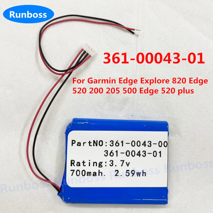 Runboss 700mAh Battery for Garmin Edge 820 520 520 Plus