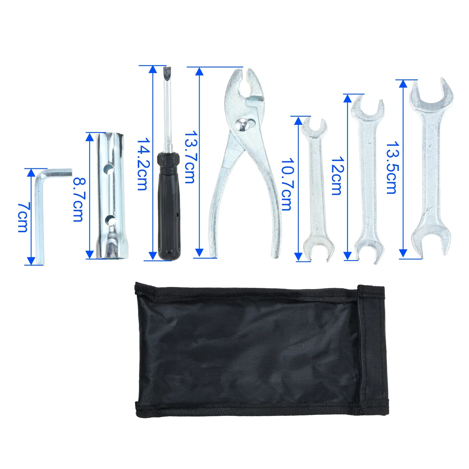 

Metal Universal Motorcycle Repair Tool Set Screwdriver Sleeve Wrenches Pliers Spark Plug Socket Tool Kit for Honda Suzuki Yamaha