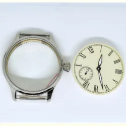 44MM Watch Case And Dial Attached hands Fit Sesgulll ST36 ETA 6497 Manual Mechanical Movement