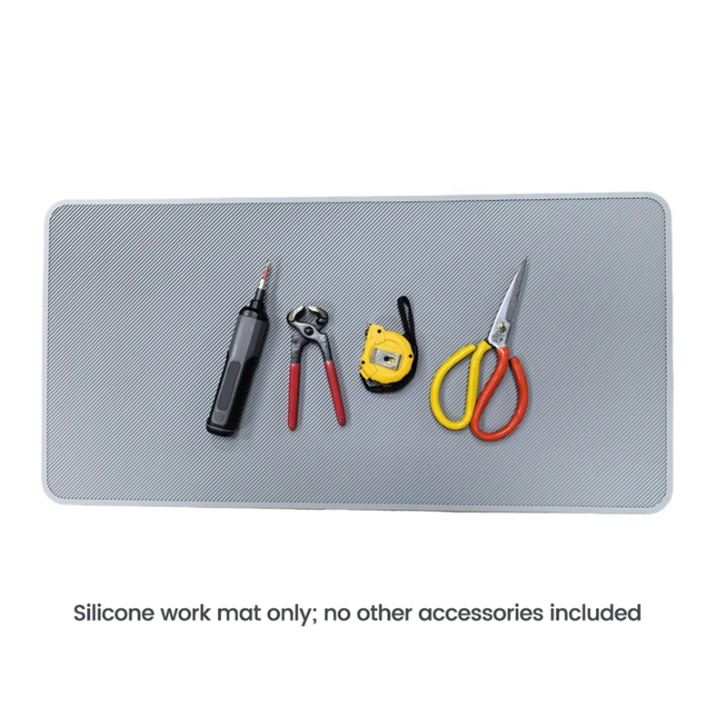 DT39 Silicone Glue Mat 15x30 Inch Heat Resistant Workbench Project Mat Non-Stick Easy-Clean Repair Pad