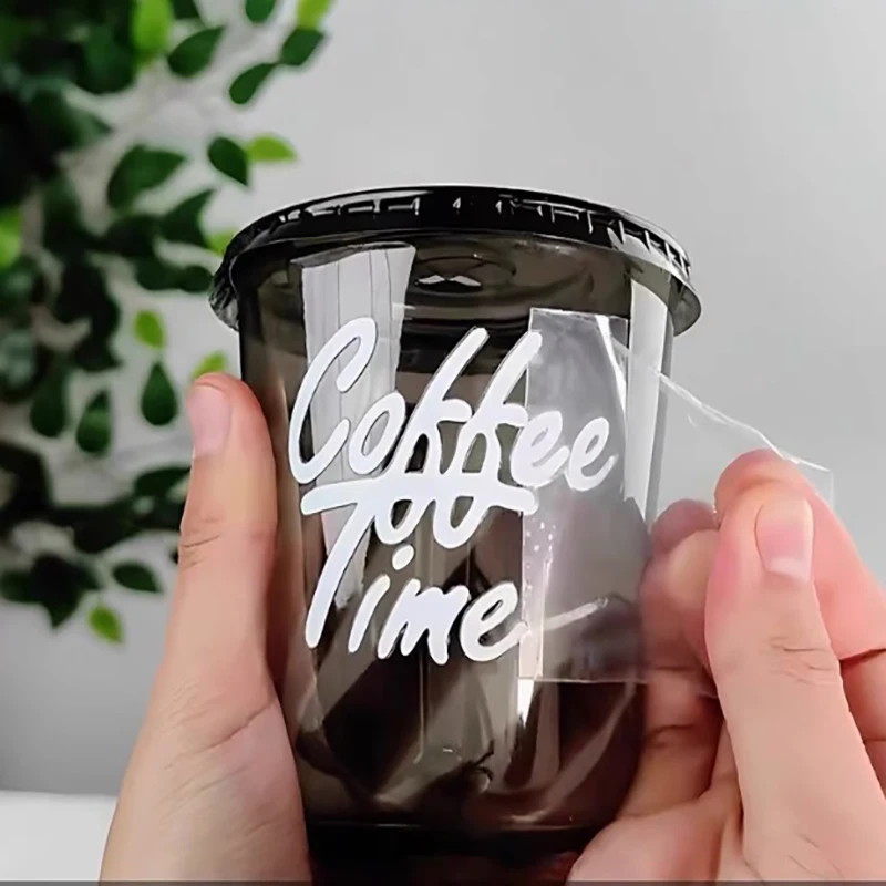 50 Stück Individuelle Aufkleber 3D UV-Druck Transferaufkleber Namen Design Firmenlogo Hochzeit Personalisierte Geschenke Flasche DIY Flaschen Becher
