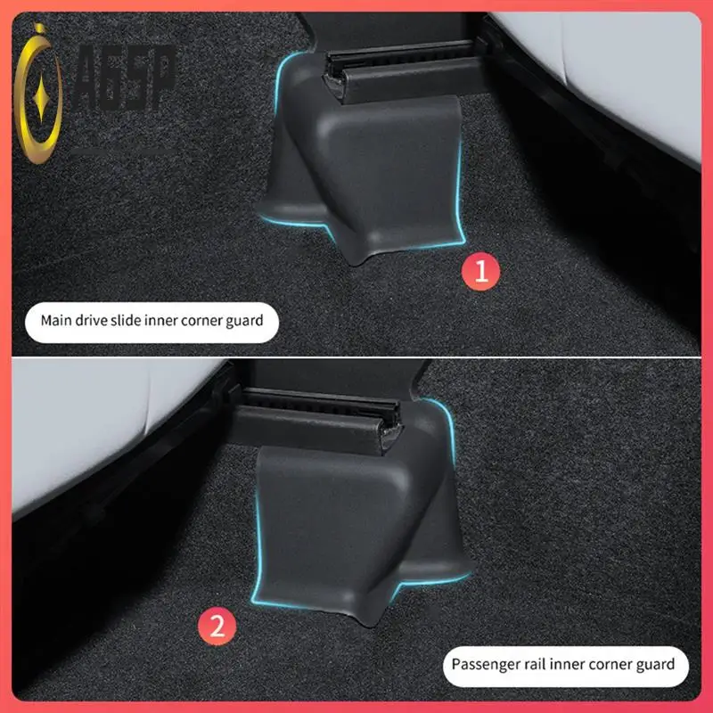 

A65P-Car Seat Corner Protector Slide Rail Half-Wrapped Seat Corner Protector For Tesla Model Y Modification