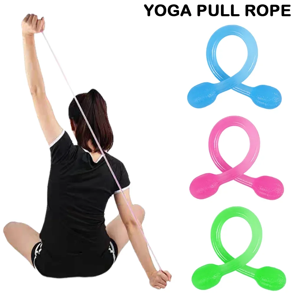 

Yoga Silicone Pull Rope Pilates Fitness Women Gym Yoga Strap Exercise Arm Strength Body Building High Elastic Resistance Band