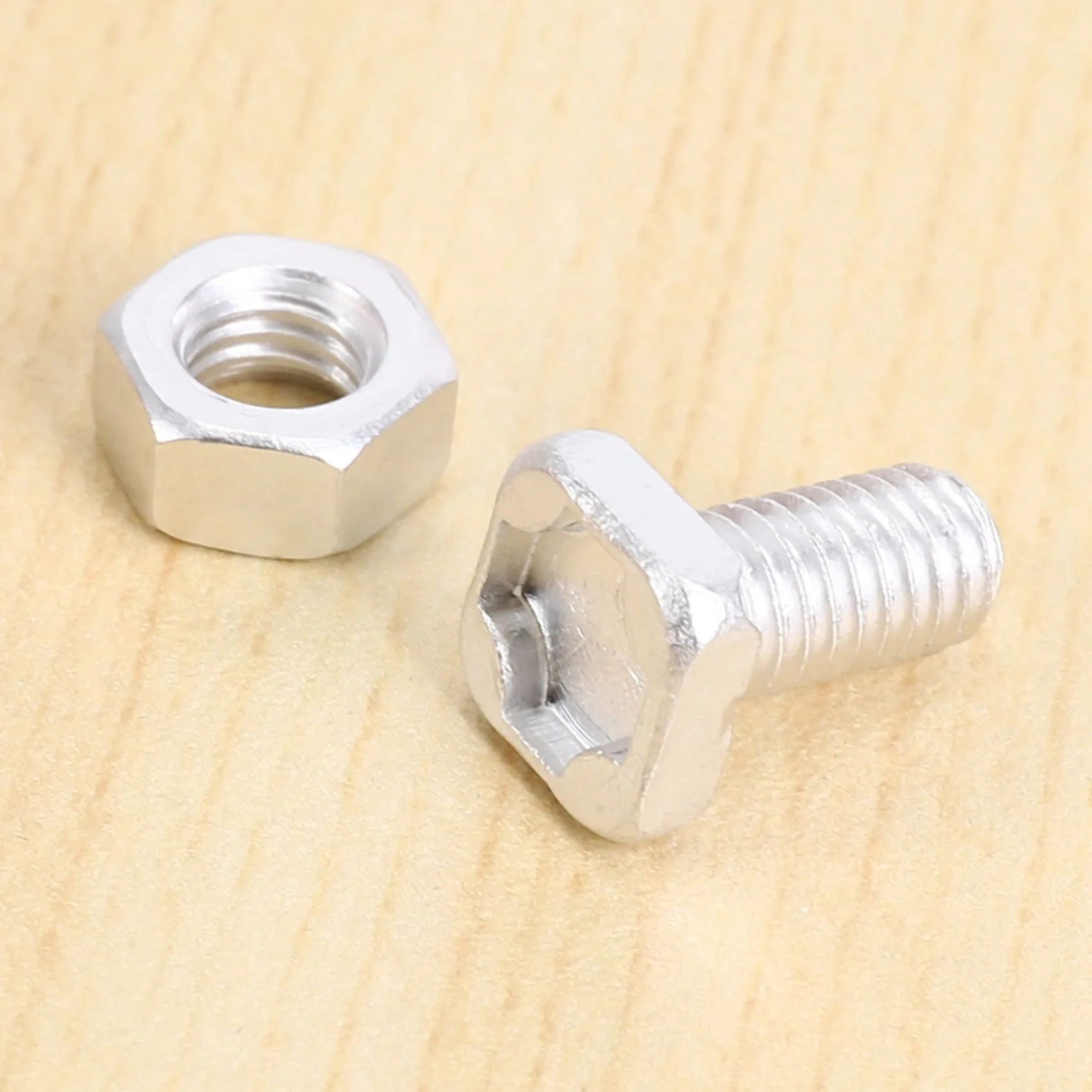 AB33-100 Packs Greenhouse Nuts And Bolts Square Head Bolts Nuts Greenhouse Repair Kit Parts Replacement Garden Supplies