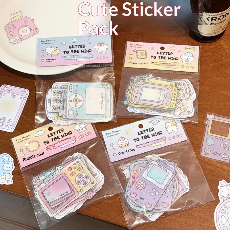 DIY Cute Waterproof Scrapbooking Stickers Writable Decorative Sticker Handmade Diary Planner Scrapbook Decals New 40/160Stickers