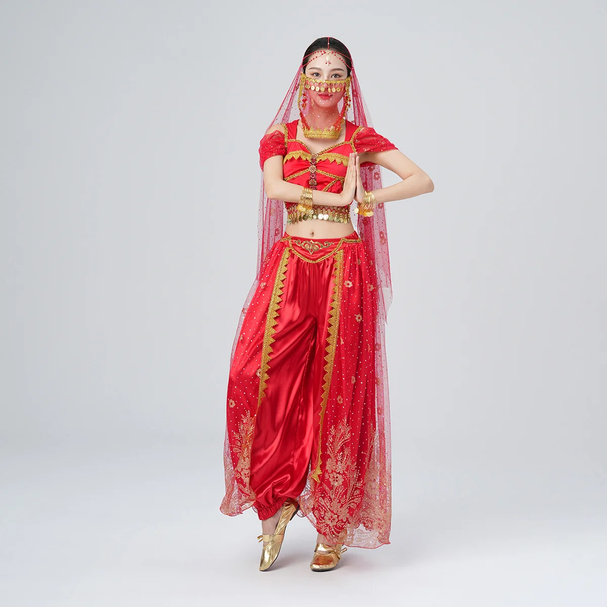 Festival arabische Prinzessin Kostüme indische Tanz stickerei Bollywood Kostüm Party Cosplay Prinzessin Phantasie Dame Outfit