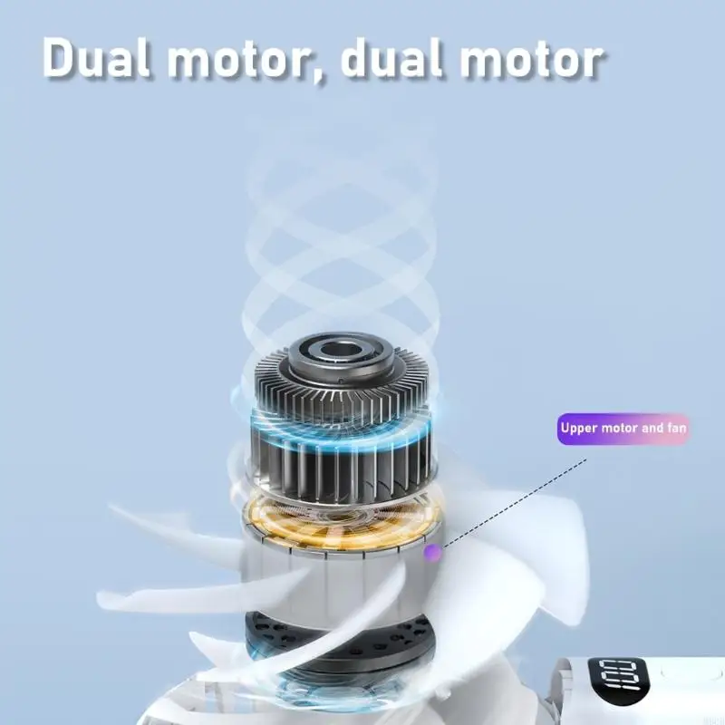 

M6CB небольшой прозрачный вентилятор с 3 настройками скорости и USB -зарядным вентилятором для карманного размера для офисных и