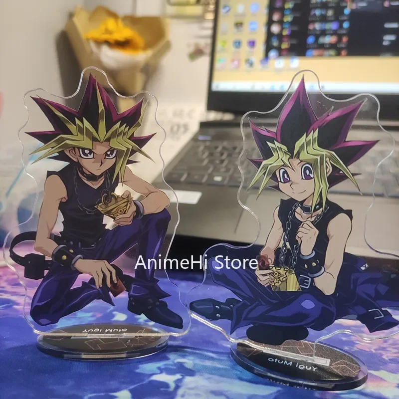 Anime YuGiOh Yugi Muto Kaiba Seto Yuya Sakaki Yusei Fudo Yusaku Fujiki Figure Doll Game Yu-Gi-Oh! Acrylic Stand Model Toy Gift