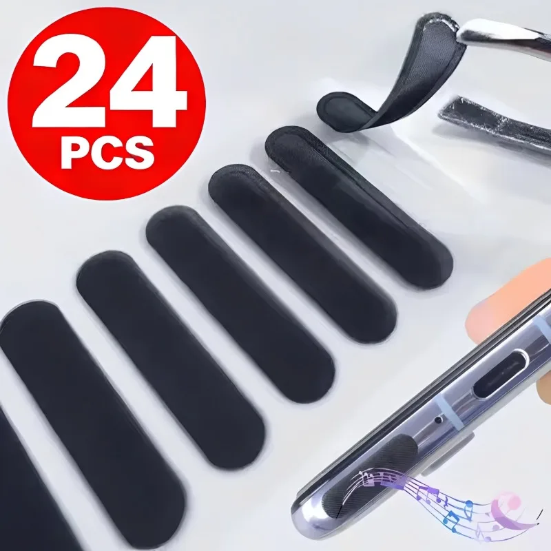 1-24 Stück Universelles Handy-Lautsprecher- und Ohrhörer-Schutznetz, Staubschutzgitter für Samsung S26 iPhone 17 16 15 Pro Max, Handy-Anschluss-Schutz