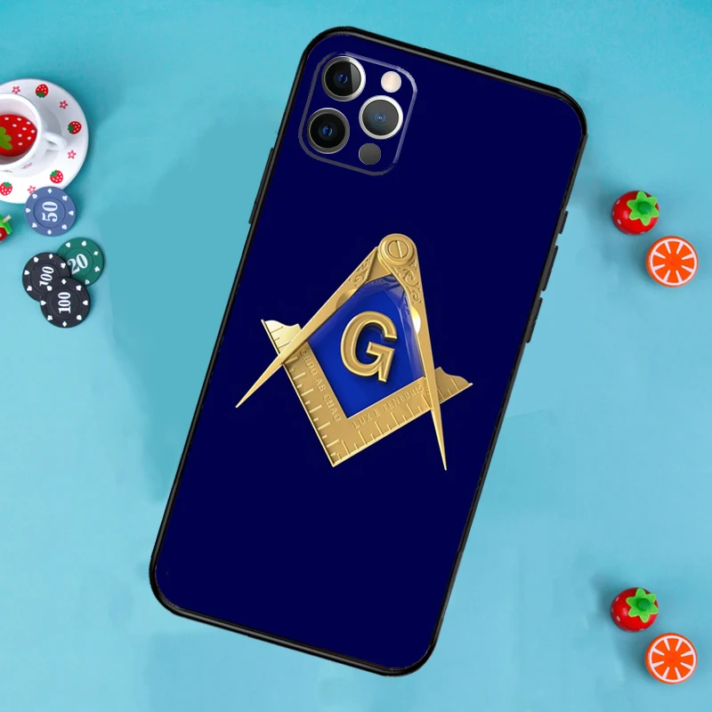 Freemasonry Logo Symbol Case For iPhone 15 14 11 12 13 Pro Max Mini X XS Max XR SE 2022 2020 7 8 Plus Cover Shell