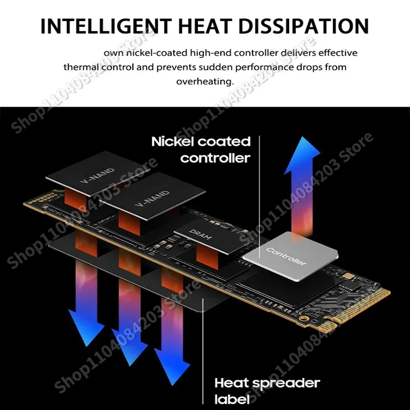 SSD de jeu interne à semi-conducteurs avec dissipateur thermique, vitesse de lecture jusqu'à 2280 Mbps, noir SN850X, 1 To, 2 To, 4 To, M.2 14000 PCIe, Isabel 5 NVMe