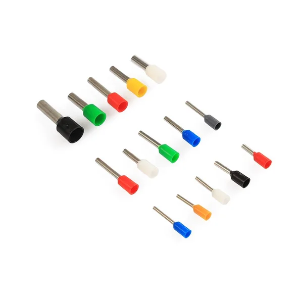 600/1000PCS Insulated Cord End Terminal Set Electrical Wire Ferrules Cable End Cold Crimp Sleeve Copper Wire Connector AWG22-10