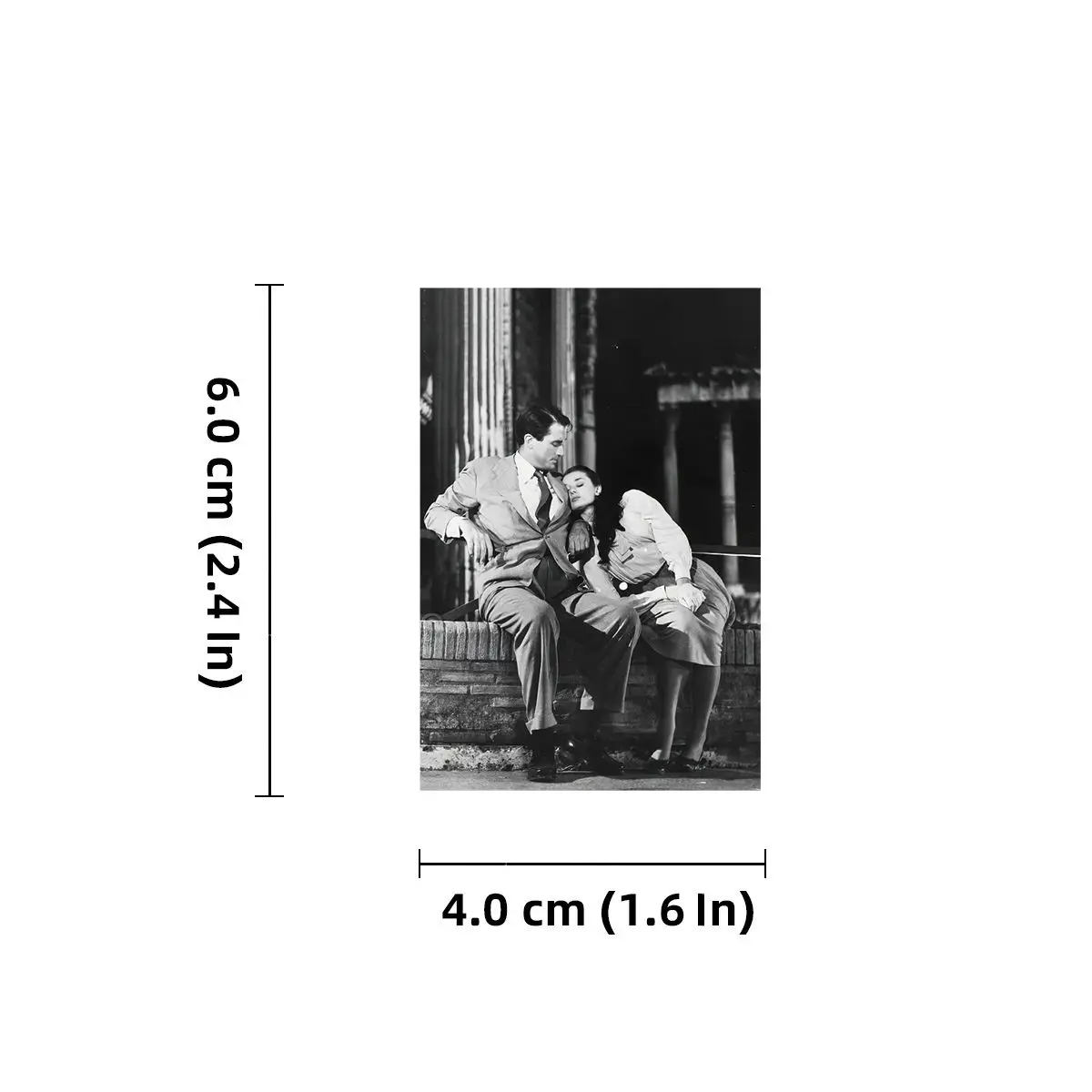 Etori Life 30pcs PVC Retro Movie Series Roman Holiday Character Fun Collage Patterns Student DIY Laptops Decoration Stickers