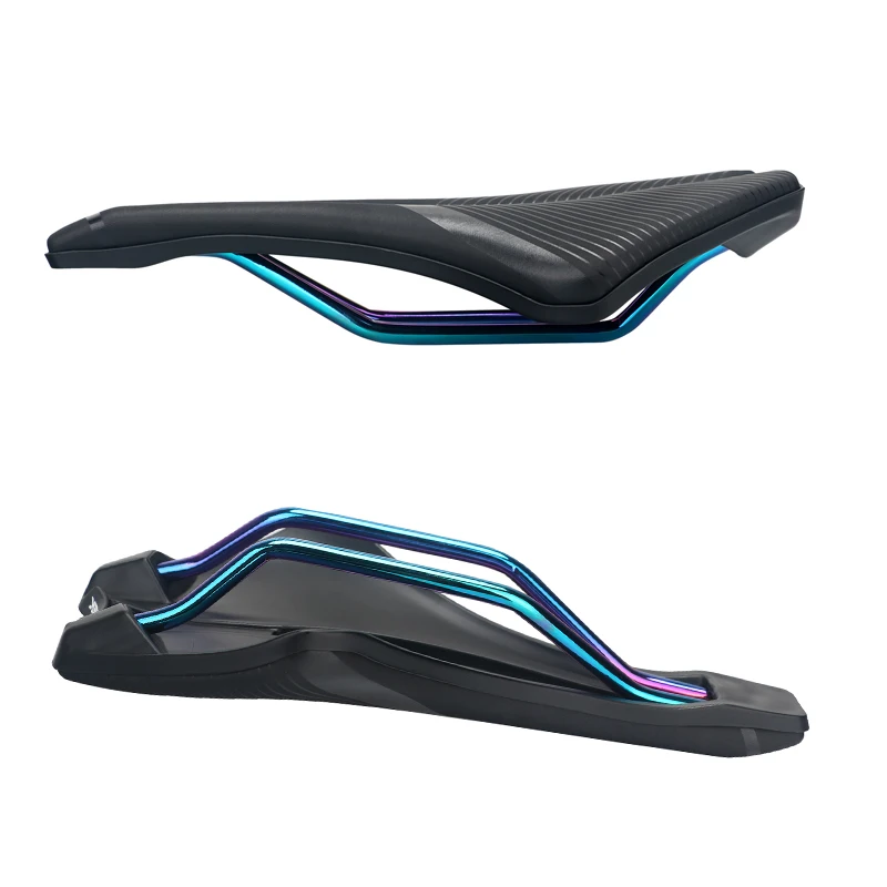 

STLF Toseek Front Seat Mtb Mountain Bike Saddles Plastic/pvc Seats Black Colored Bow Bicycle Saddle
