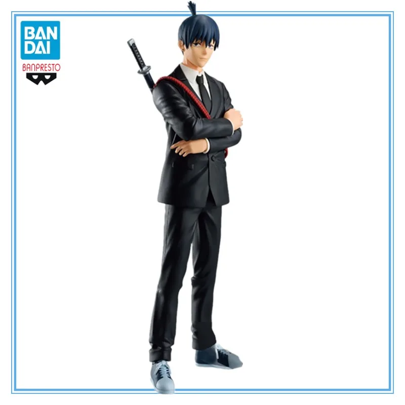 

In Stock Bandai Chainsaw Man Hayakawa Aki Original Genuine Action Anime Figure Pvc Collectible Toys for Boys 16Cm