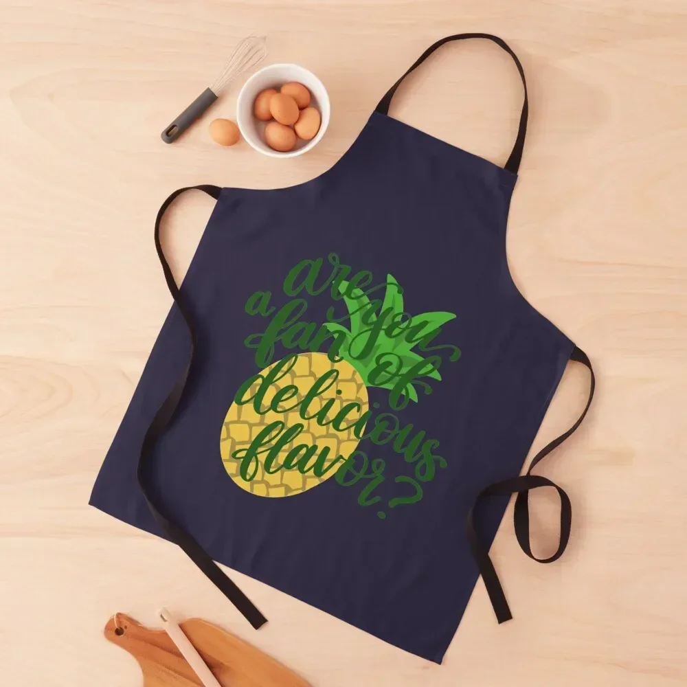 Psych Are You A Fan Of Delicious Flavor Design 2 Apron Women Kitchen Chef Uniform For Men Things For Kitchen Apron