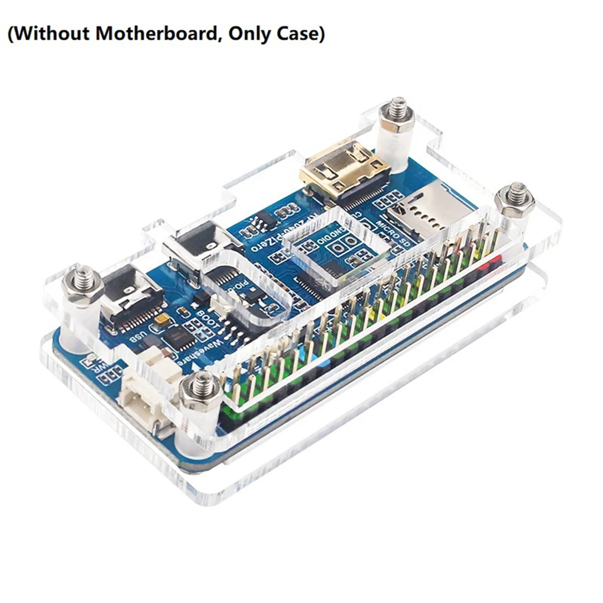 【CHYY HOT】For RP2040-PiZero Transparent Acrylic Case, Acrylic Protective Shells Case Accessories