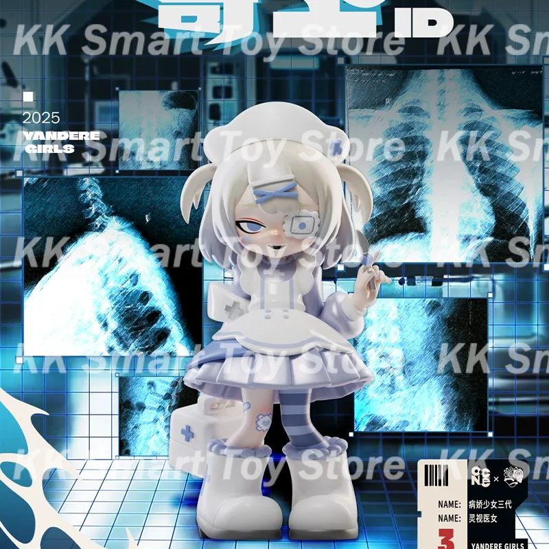 Nova yandere meninas parasita id série v3 caixa cega estatueta bonito estilo escuro decoração de mesa moda caixa mistério presentes brinquedos