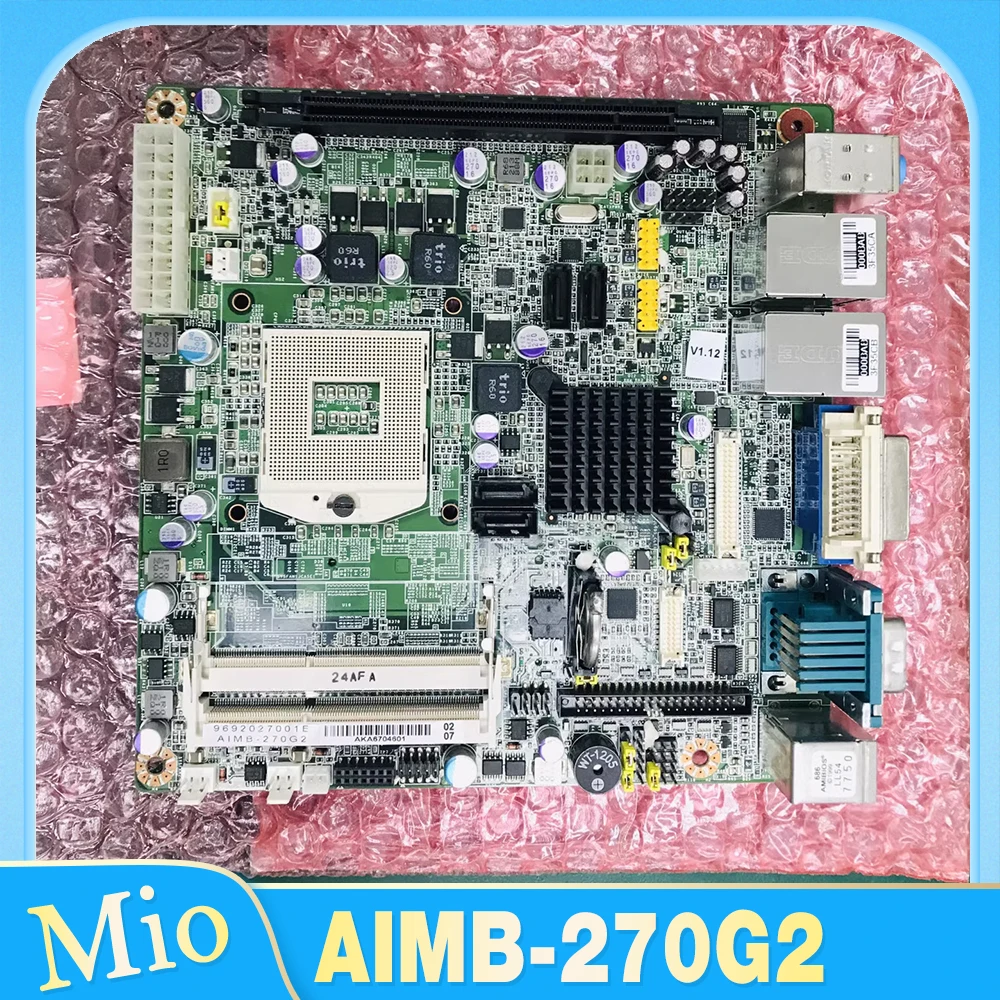 For Advantech AIMB-270G2 Mini ITX Industrial Control Motherboard QM57 Chip AIMB-270 REV.A1