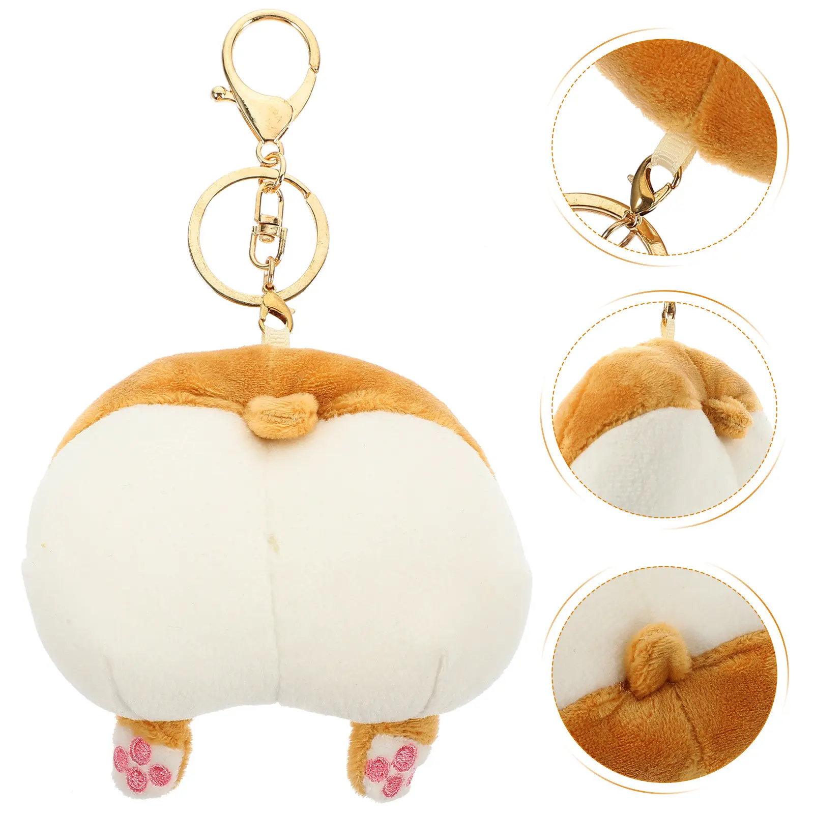 

Funny Animal Tiger Butt Change Bag Cute Coin Purse Zipper Pouch Wallet Earphone Storage Small Portable Makeup Bag