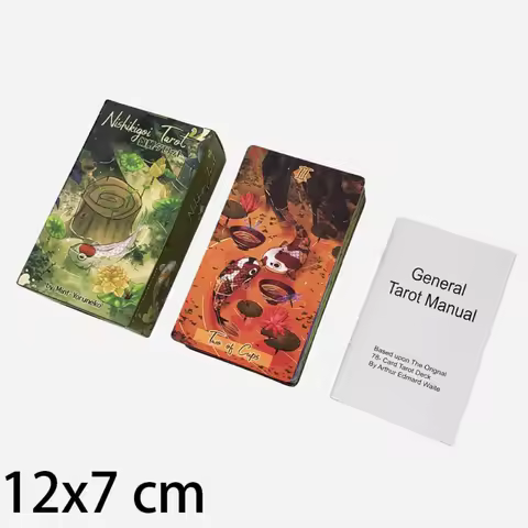 12*7cm Nishikigoi Tarot A 79-card Tarot Deck Intuitive and Magical, Featuring Various Types of Japanese Koi Fish