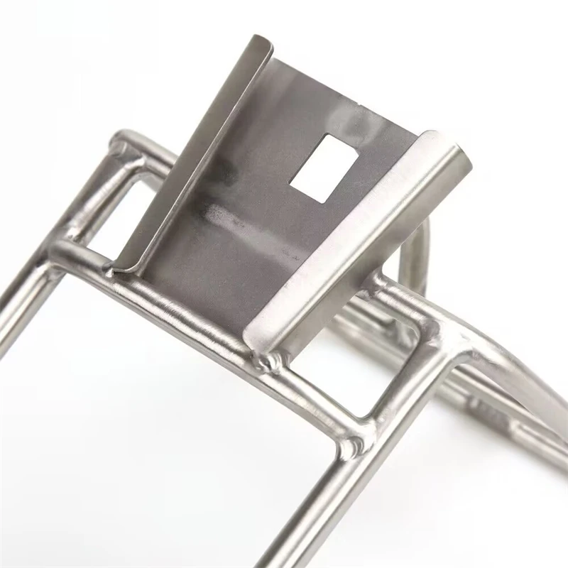 Chooee rack de bolsa frontal de liga de titânio para bicicletas Brompton, rack de bagagem dianteiro de bicicleta leve, acessório de bicicleta dobrável