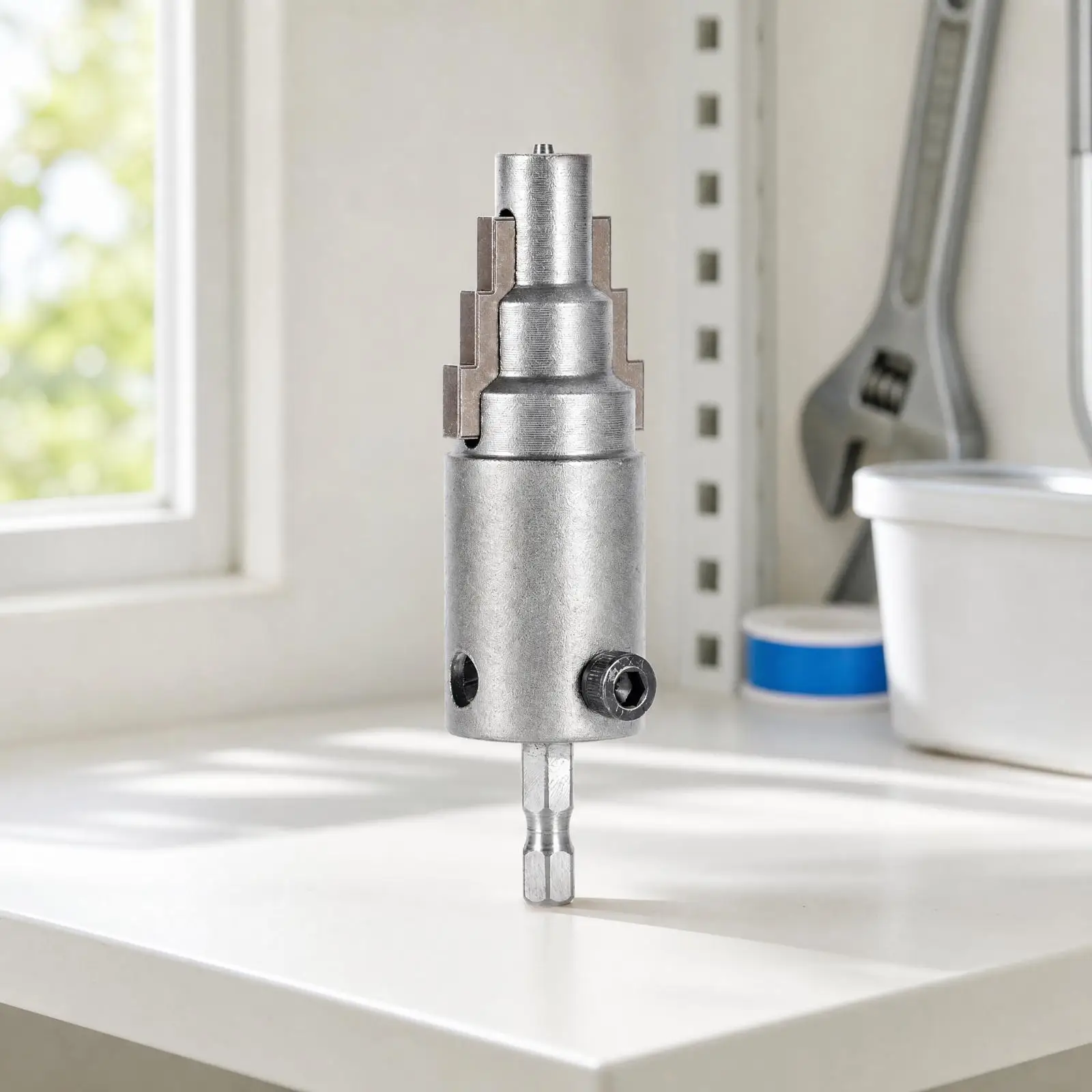 Precision Alloy Steel Faucet Extractor for Seized Threads Adjustable Cutting Diameter Plumbing Tool