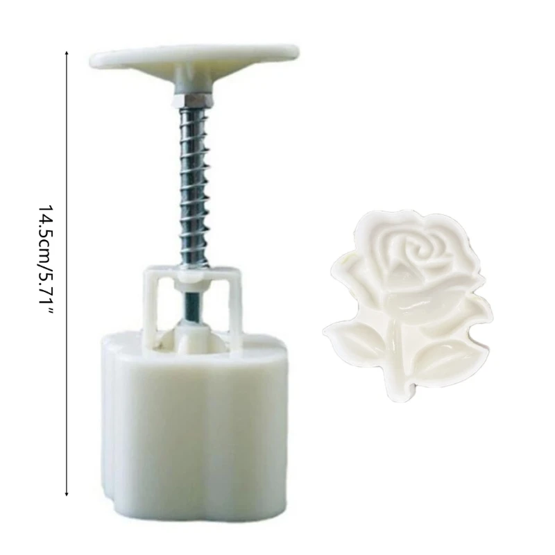 50G Chất Liệu Nhựa Khuôn Bánh Trung Thu Hình Hoa Hồng Bánh Trung Thu Tem Khuôn Làm Bánh Trung Thu Cho Trung Thu Nướng Bánh Trung