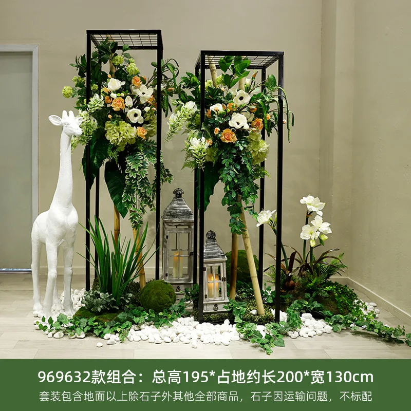 Large Floor Artificial Flower Window Landscaping Hotel Mall Lobby Artificial/Fake Flower Furnishings Landscaping