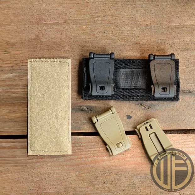 Placa adaptadora MOLLE para parche táctico brazo, forro polar adhesivo - imagen 3