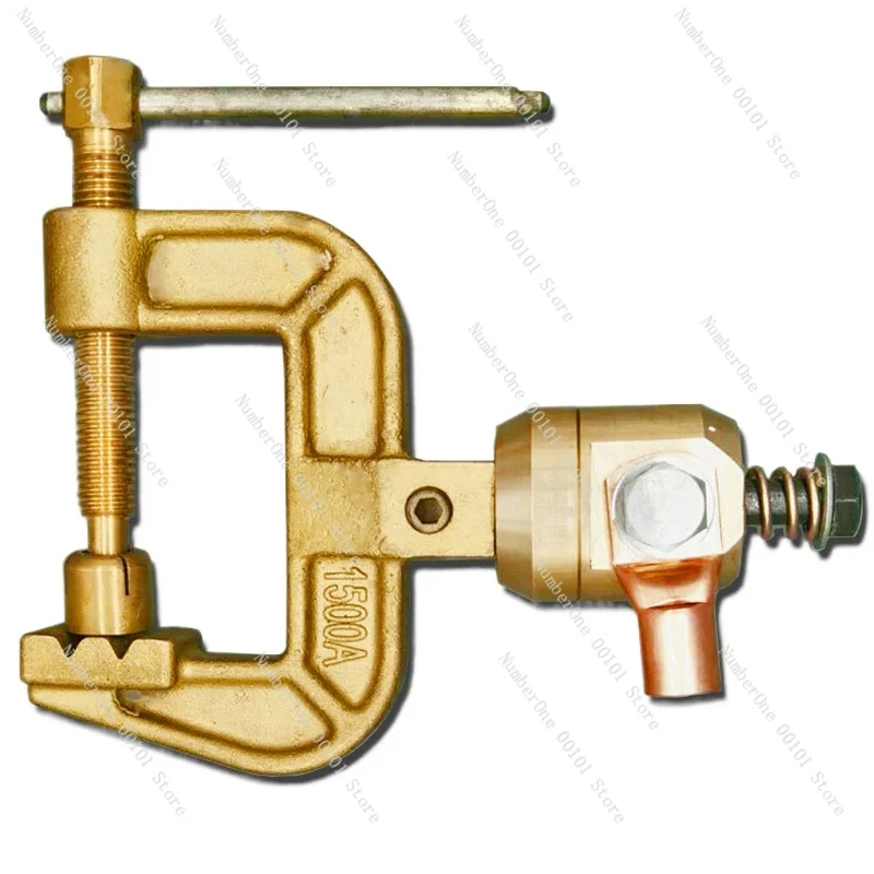 

All-copper high-power rotating grounding clamp 1500A ground clamp C type Japanese ground clamp submerged arc welding machine