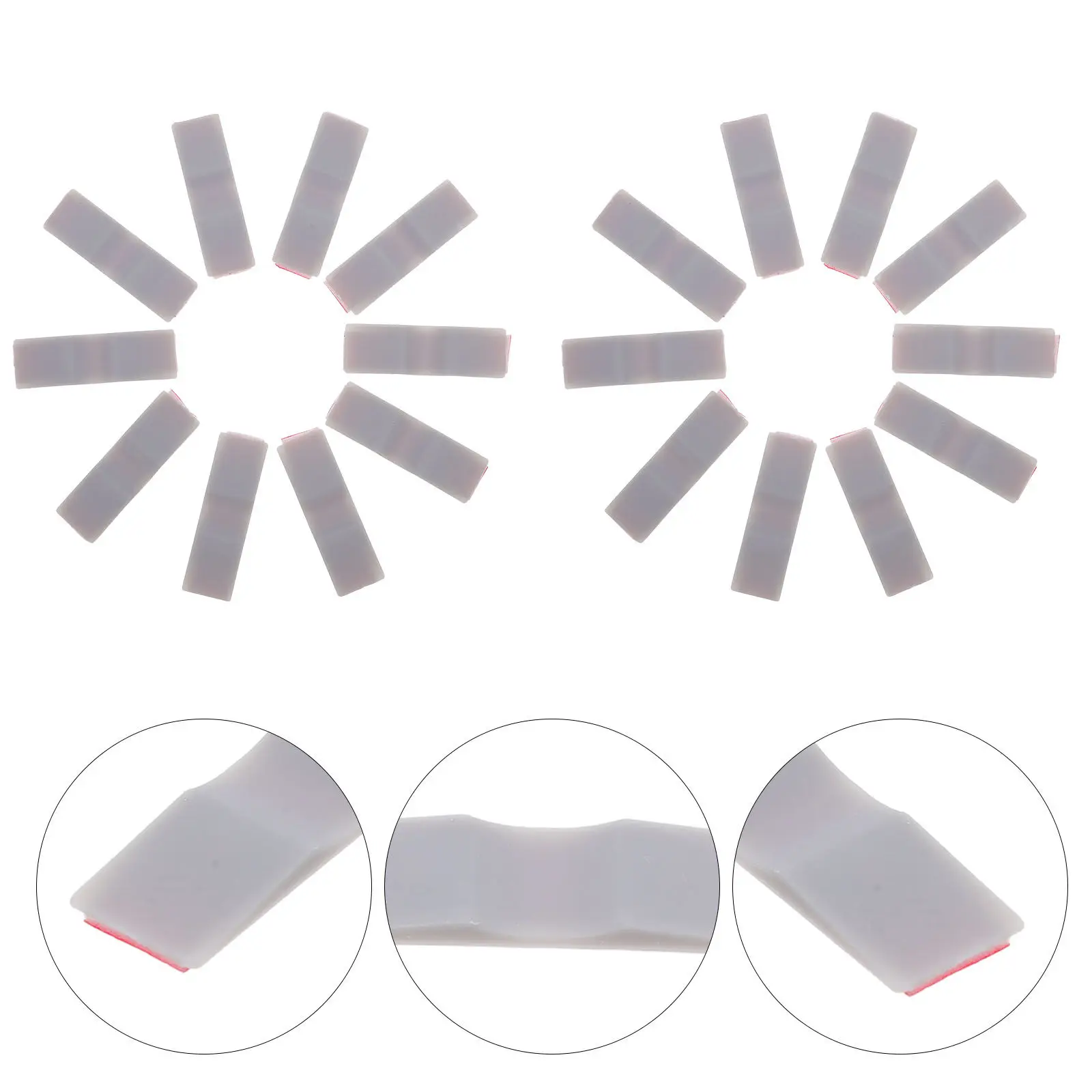 

50Pcs Adhesive Sliding Door Buffer Damper Stopper Upper Track Positioner for Sliding Wardrobe Closet Cabinet Pocket Door