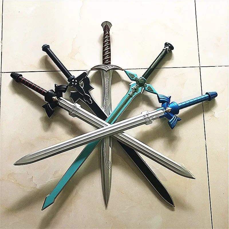 LT 80cm sword art online SAOKirigaya Kazuto Elucidator  Cosplay Prop PU Foam Modle Toy Supply