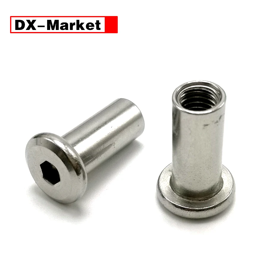 M8 Hex Socket Rivet Nuts , 304 Stainless Steel Furniture Combination Locking Screw Manufactor, B020
