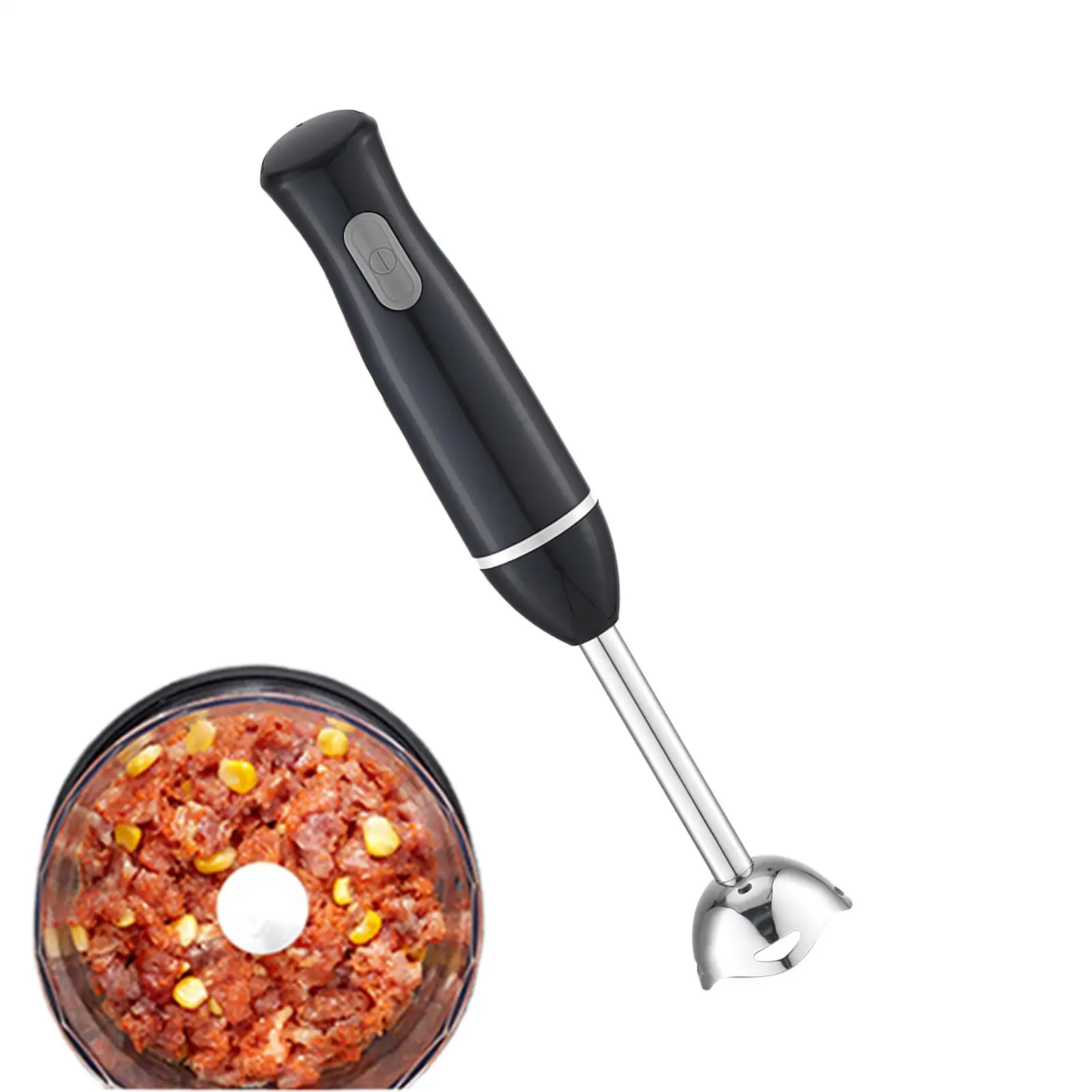 

Electric handheld stirrer Immersion Blender Stainless Steel Kitchen Gadget European standard handheld portable 4-blade stirrer