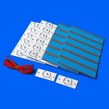 3V 6V SMD korálky s optickou čočkou pro opravu 32-75 palcových LED televizorů s 2m kabelem, příslušenství pro LED podsvícené pásky 10 nejlepší prodej LED pásek 2835 2b6c - №6