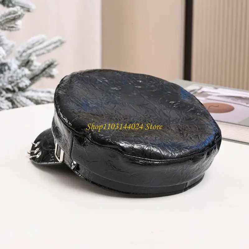 n5ke-gothic-hat-for-women-men-pu-leather-vintage-styles-lightweight-cap