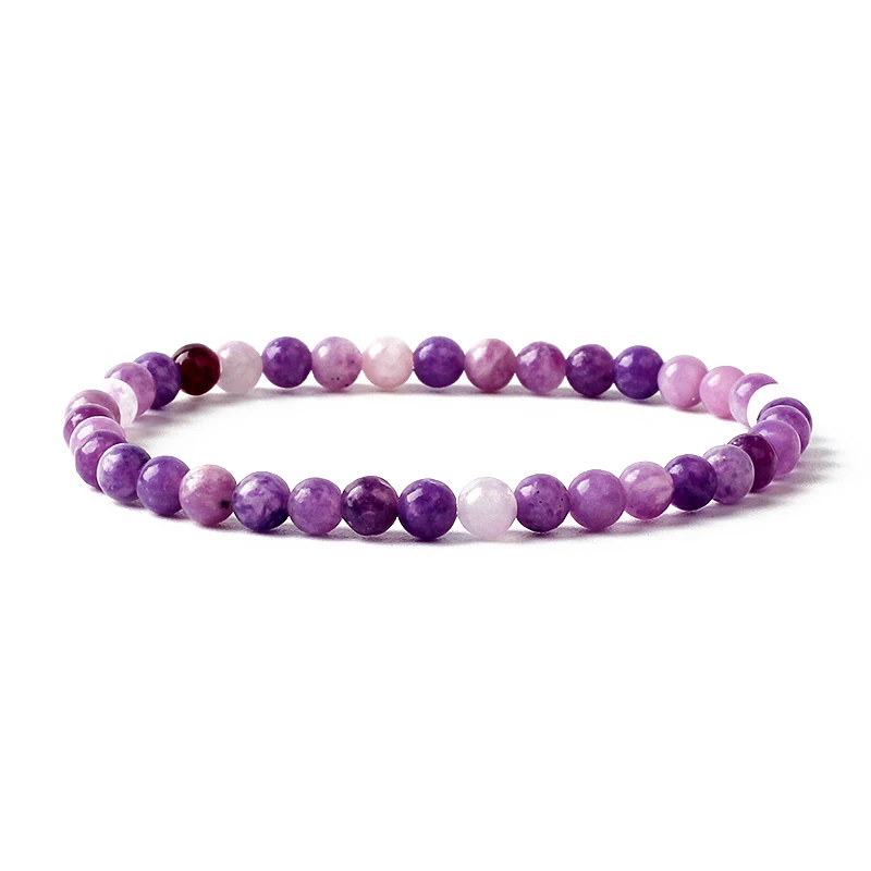 New 4/6mm Beads Women Bracelet Natural Agate Cat Eye Stone Stretch Bracelets for Women Girl Handmade Yoga Jewelry Gift view 5