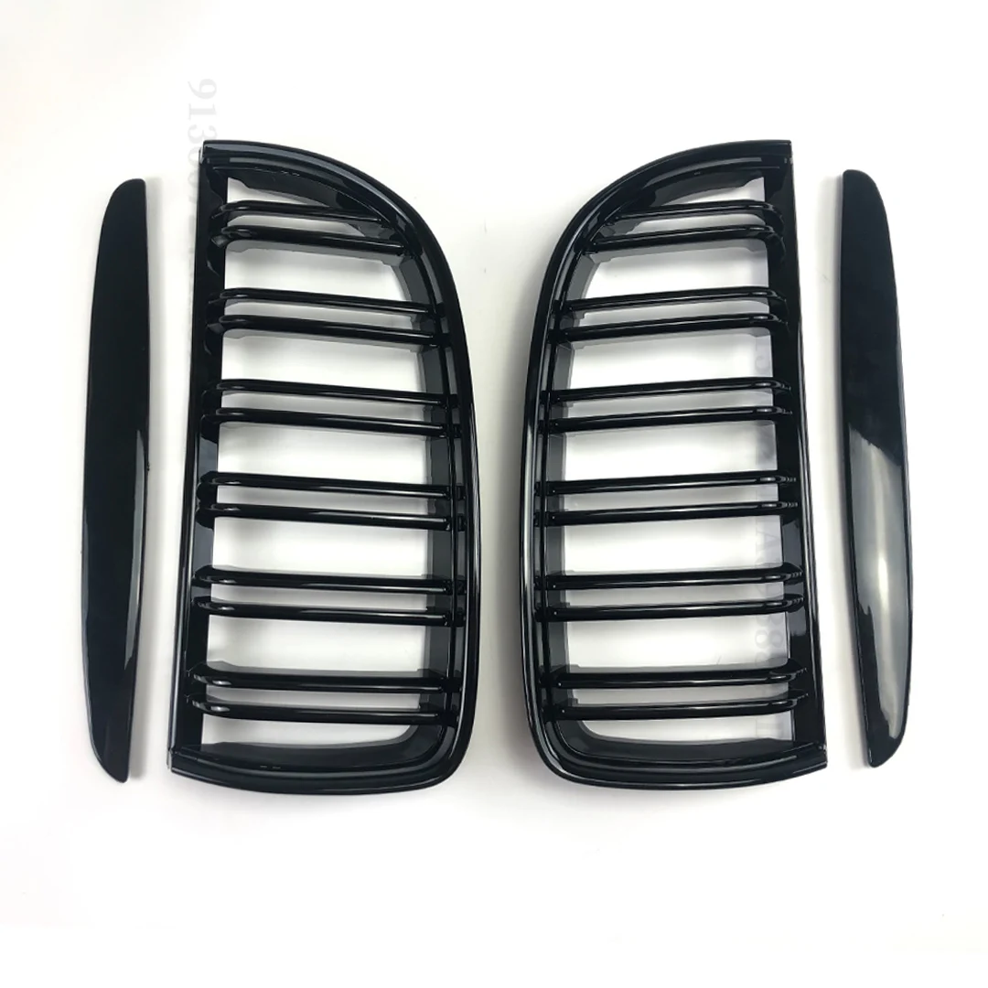 Grille De Calandre BMW E90 E91 Noire Brillante Double Rein - Calandre Radiateur Sportive 2005-2008