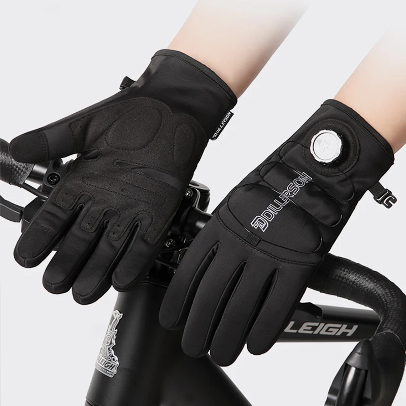 

Touch Screen Cycling Gloves Windproof and Waterproof Outdoor Sports Skiing Riding Gloves Winter Warm Gloves for Men Women
