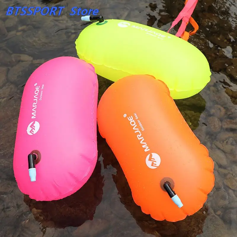 1PC PVC Swimming Buoy Safety Air Dry Tow Bag Float Inflatable Signal Drift